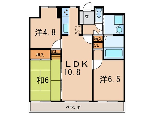 サニーパレス・ミツモトの物件間取画像